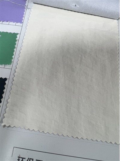 GZ-TY  rpet環保  再生尼龍228T塔絲隆複合布  防潑水   成分：100%Nylon  幅寬：147CM  工藝：100%Recycled 正面照